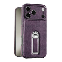 Buy Premium MagSafe Leather Case with 360° Rotatable Stand & Wrist Strap - Julian at Caseles-iPhone 18 Pro Max, Purple