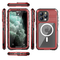 Buy IP68 Waterproof Phone Case, Compatible with Magsafe, Built in Screen Protector, 14FT Shockproof, Rugged Metal Full Body Aluminum Cover - Kayden at Caseles-iPhone 16 Pro Max, Black