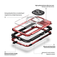 Buy IP68 Waterproof Phone Case, Compatible with Magsafe, Built in Screen Protector, 14FT Shockproof, Rugged Metal Full Body Aluminum Cover - Kayden at Caseles-iPhone 16 Pro Max, Black