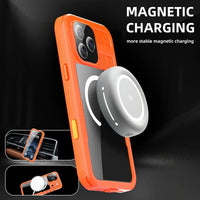 Buy IP68 Waterproof Phone Case, Compatible with Magsafe, Built in Screen Protector, 14FT Shockproof, Rugged Metal Full Body Aluminum Cover - Kayden at Caseles-iPhone 17 Pro Max, Black