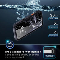 Buy IP68 Waterproof Phone Case, Compatible with Magsafe, Built in Screen Protector, 14FT Shockproof, Rugged Metal Full Body Aluminum Cover - Kayden at Caseles-iPhone 17 Pro Max, Black