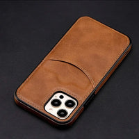 Buy Caseles Luxury Leather Case for iPhone, Ultra-Thin Business Style Phone Cover with TPU Bumper, Camera & Screen Protection, Shockproof and Slim Fit,Kevin at Caseles-iPhone 16 Pro Max, Kevin-Brown