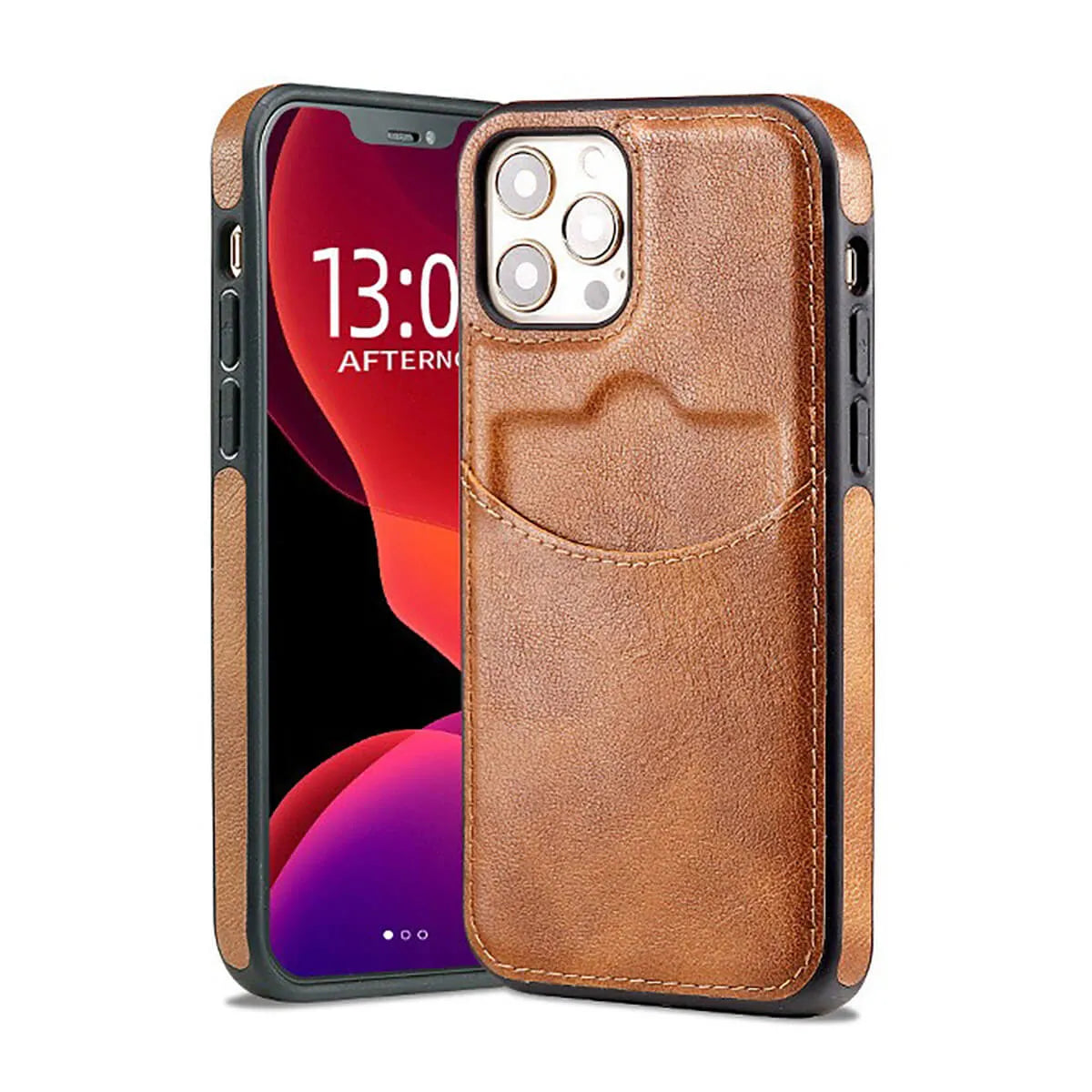 Buy Caseles Luxury Leather Case for iPhone, Ultra-Thin Business Style Phone Cover with TPU Bumper, Camera & Screen Protection, Shockproof and Slim Fit,Kevin at Caseles-iPhone 16 Pro Max, Kevin-Brown