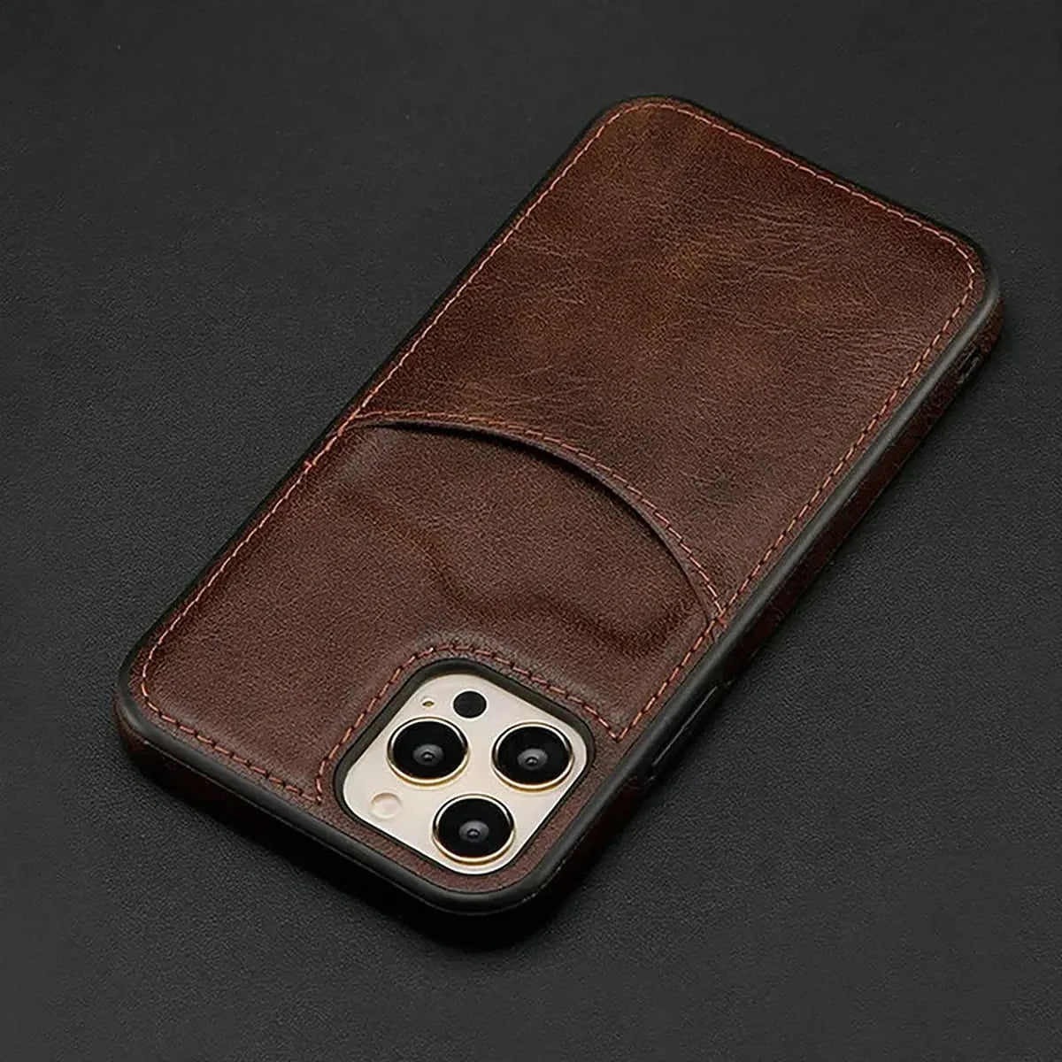 Buy Caseles Luxury Leather Case for iPhone, Ultra-Thin Business Style Phone Cover with TPU Bumper, Camera & Screen Protection, Shockproof and Slim Fit,Kevin at Caseles-iPhone 16 Pro Max, Kevin-Coffee
