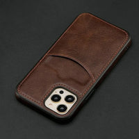 Buy Caseles Luxury Leather Case for iPhone, Ultra-Thin Business Style Phone Cover with TPU Bumper, Camera & Screen Protection, Shockproof and Slim Fit,Kevin at Caseles-iPhone 16 Pro Max, Kevin-Coffee