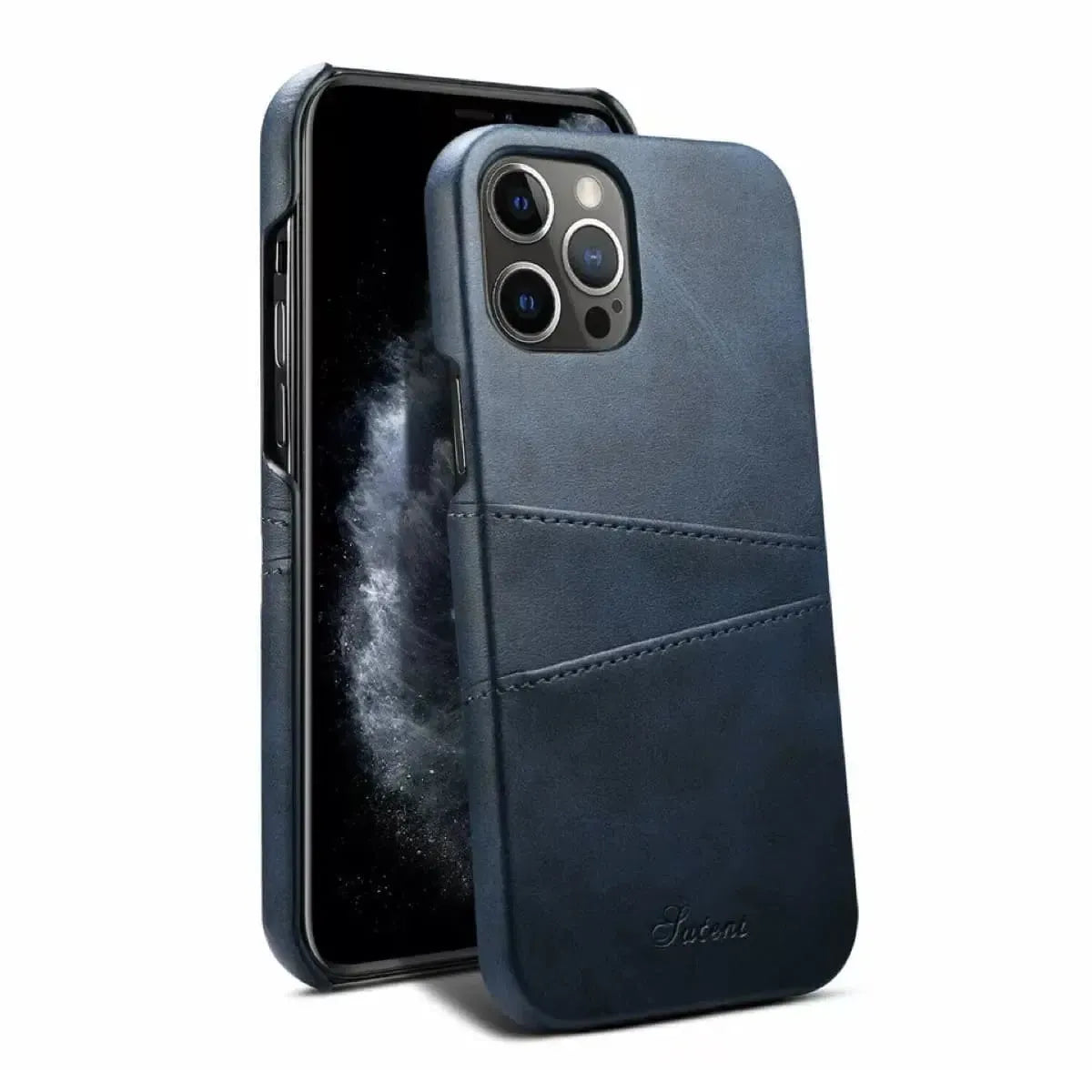 iphone credit card sleeve 16 Case with Holder Genuine Leather Case for iPhone 17 Pro Max with Magnetic Closure Ghostek EXEC Apple iPhone 15