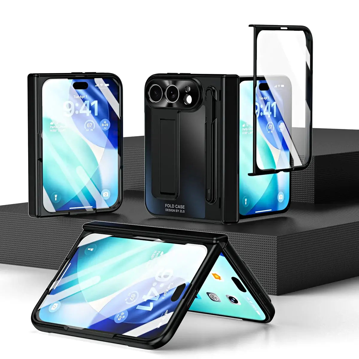 Buy Heavy-Duty Case with Integrated Stylus Slot, Metal CD Camera Ring, Built-In Stand & 360° Drop Defense - KILO at Caseles-iPhone Ultra, Gold