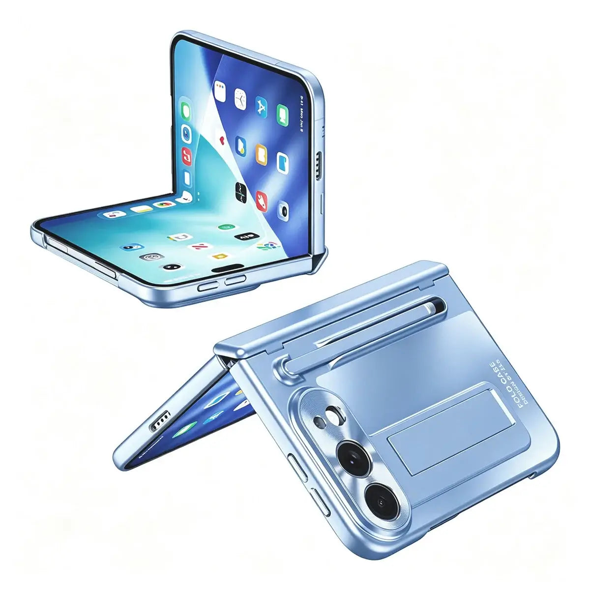 Buy Heavy-Duty Case with Integrated Stylus Slot, Metal CD Camera Ring, Built-In Stand & 360° Drop Defense - KILO at Caseles-iPhone Ultra, Gold