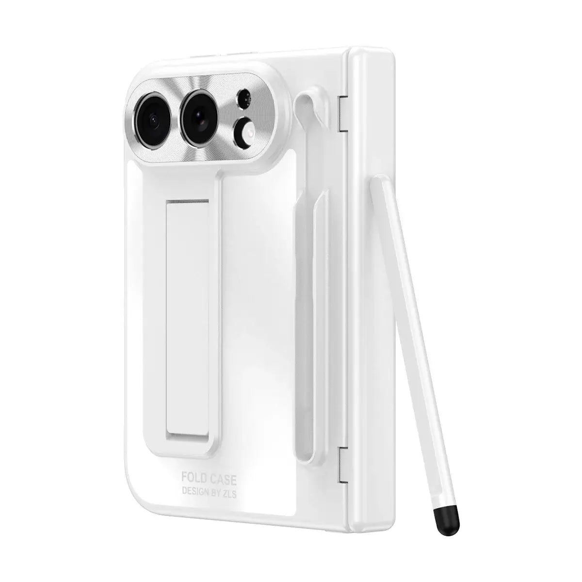 Buy Heavy-Duty Case with Integrated Stylus Slot, Metal CD Camera Ring, Built-In Stand & 360° Drop Defense - KILO at Caseles-iPhone Ultra, Gold