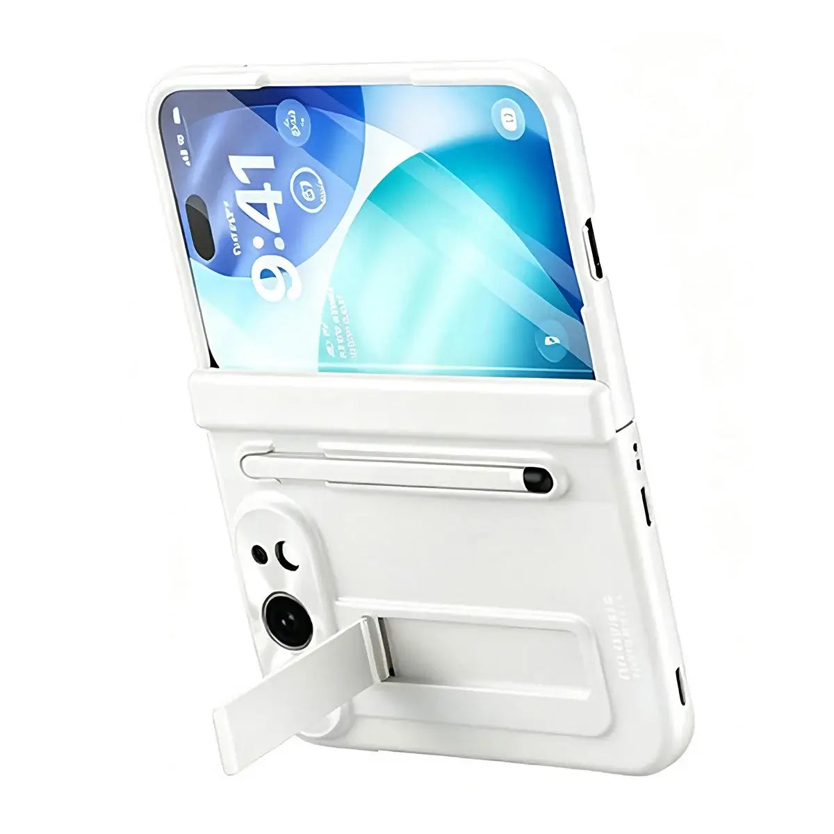 Buy Heavy-Duty Case with Integrated Stylus Slot, Metal CD Camera Ring, Built-In Stand & 360° Drop Defense - KILO at Caseles-iPhone Ultra, Gold