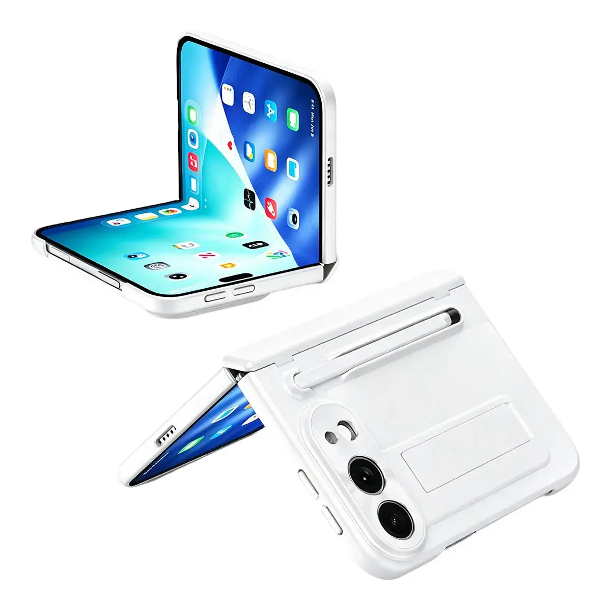 Buy Heavy-Duty Case with Integrated Stylus Slot, Metal CD Camera Ring, Built-In Stand & 360° Drop Defense - KILO at Caseles-iPhone Ultra, Gold