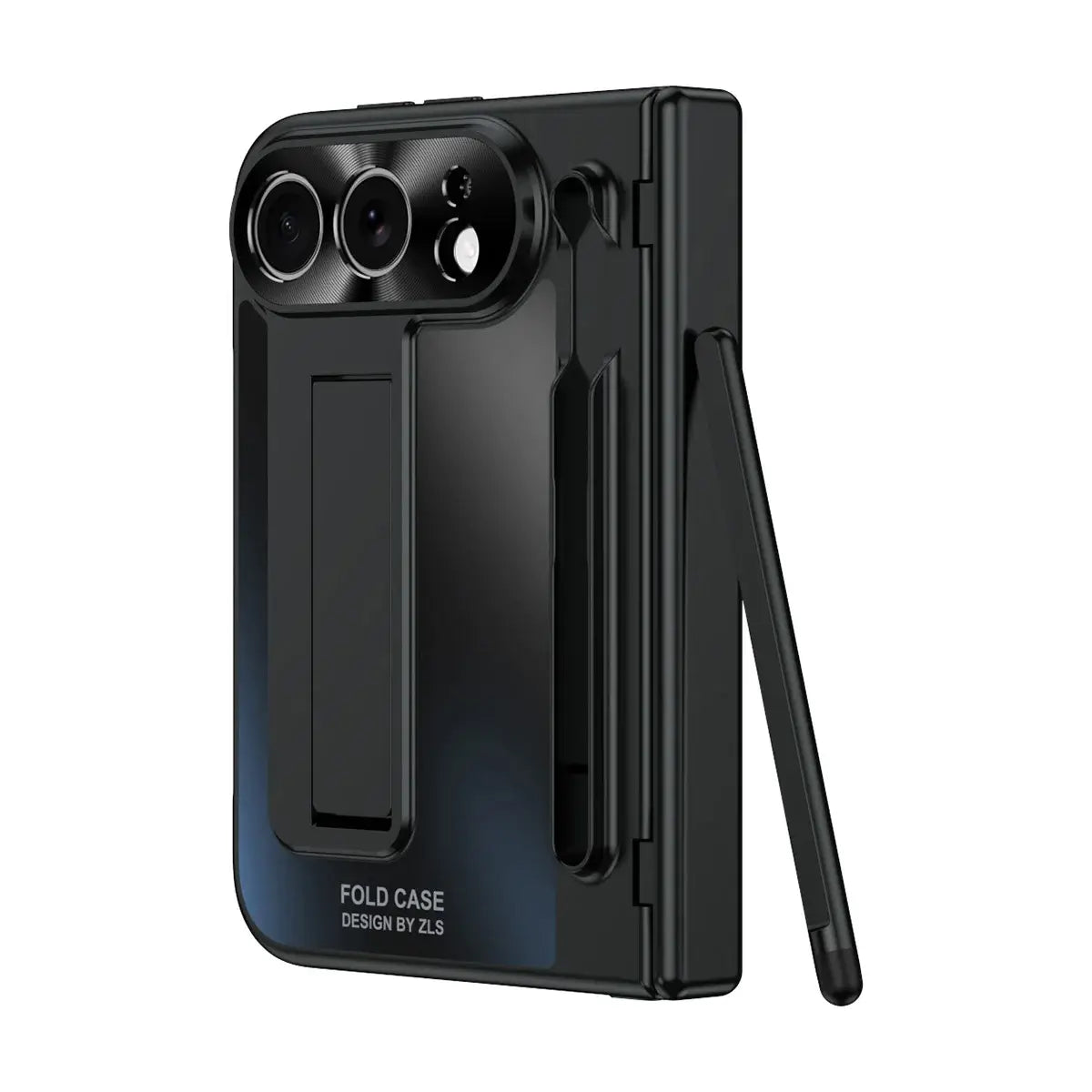 Buy Heavy-Duty Case with Integrated Stylus Slot, Metal CD Camera Ring, Built-In Stand & 360° Drop Defense - KILO at Caseles-iPhone Ultra, Gold