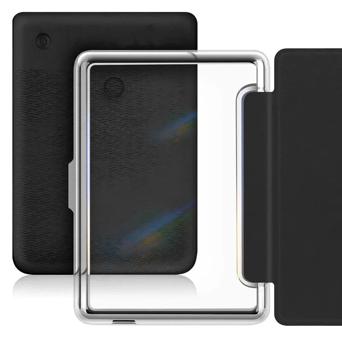 Buy Crystal Clear Case for Kindle Series: Slim Flexible TPU Back Cover, Auto Sleep/Wake - KINDLE CASE at Caseles-Black, 