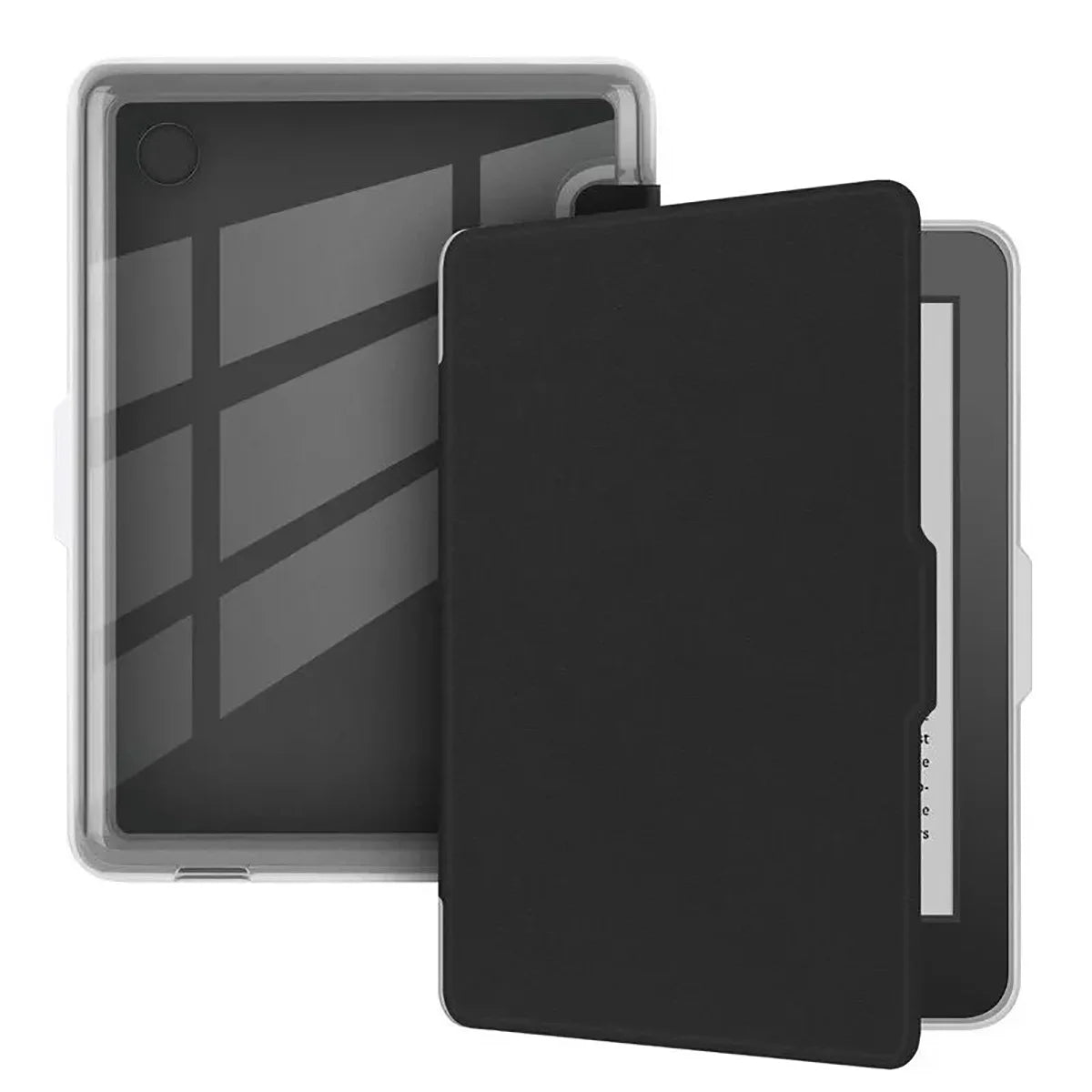 Buy Crystal Clear Case for Kindle Series: Slim Flexible TPU Back Cover, Auto Sleep/Wake - KINDLE CASE at Caseles-Black, 