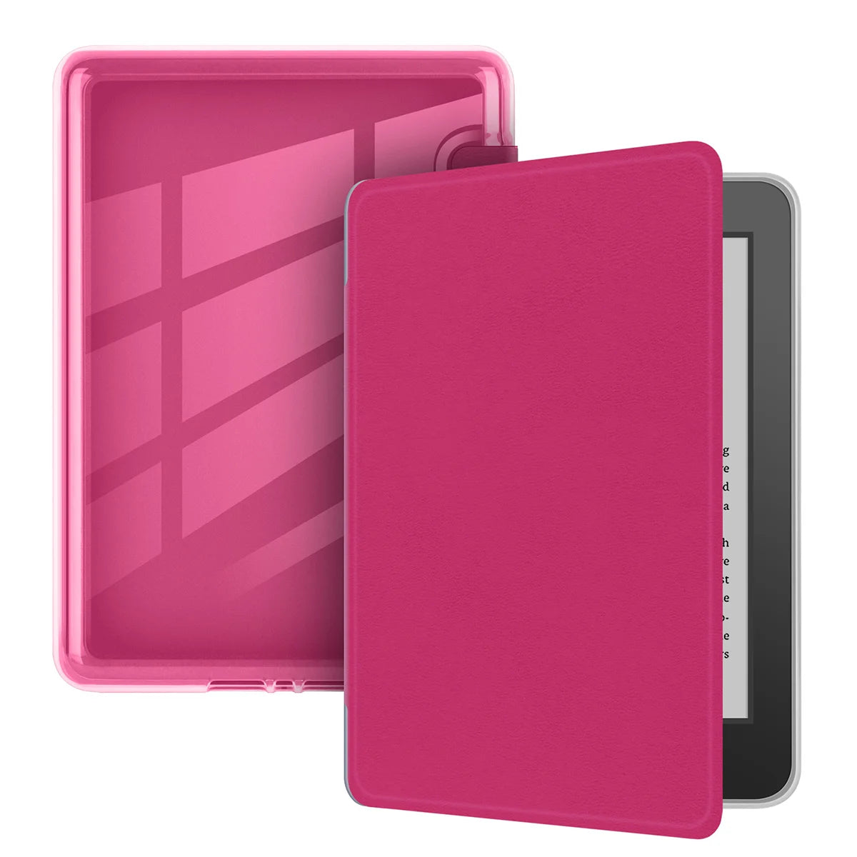 Buy Crystal Clear Case for Kindle Series: Slim Flexible TPU Back Cover, Auto Sleep/Wake - KINDLE CASE at Caseles-Red, 