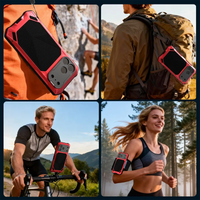 Buy Military Grade Magnetic Case for iPhone 17 Series, Full-Body Armor with Screen Protector, 360° Rotatable Kickstand & Lens Guard - Knox at Caseles-iPhone 17 Pro Max, Black