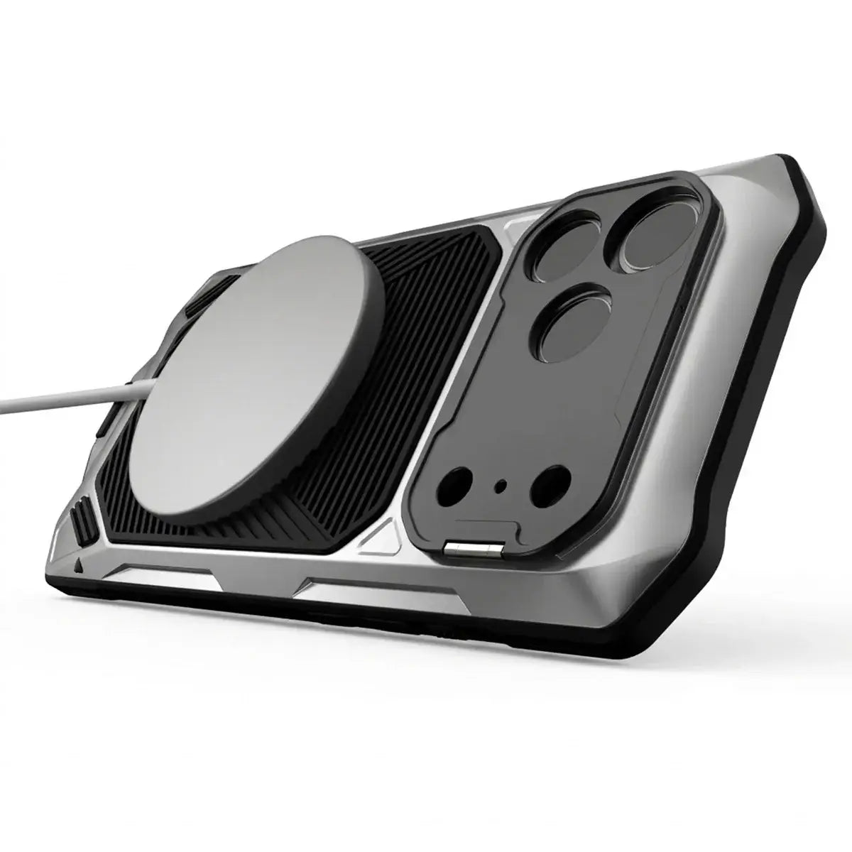 Buy Military Grade Magnetic Case for iPhone 17 Series, Full-Body Armor with Screen Protector, 360° Rotatable Kickstand & Lens Guard - Knox at Caseles-iPhone 17 Pro Max, Black