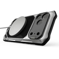 Buy Military Grade Magnetic Case for iPhone 17 Series, Full-Body Armor with Screen Protector, 360° Rotatable Kickstand & Lens Guard - Knox at Caseles-iPhone 17 Pro Max, Black