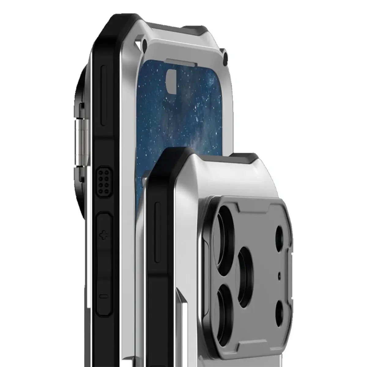 Buy Military Grade Magnetic Case for iPhone 17 Series, Full-Body Armor with Screen Protector, 360° Rotatable Kickstand & Lens Guard - Knox at Caseles-iPhone 17 Pro Max, Black