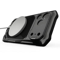 Buy Military Grade Magnetic Case for iPhone 17 Series, Full-Body Armor with Screen Protector, 360° Rotatable Kickstand & Lens Guard - Knox at Caseles-iPhone 17 Pro Max, Black