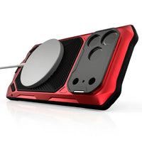 Buy Military Grade Magnetic Case for iPhone 17 Series, Full-Body Armor with Screen Protector, 360° Rotatable Kickstand & Lens Guard - Knox at Caseles-iPhone 17 Pro Max, Black