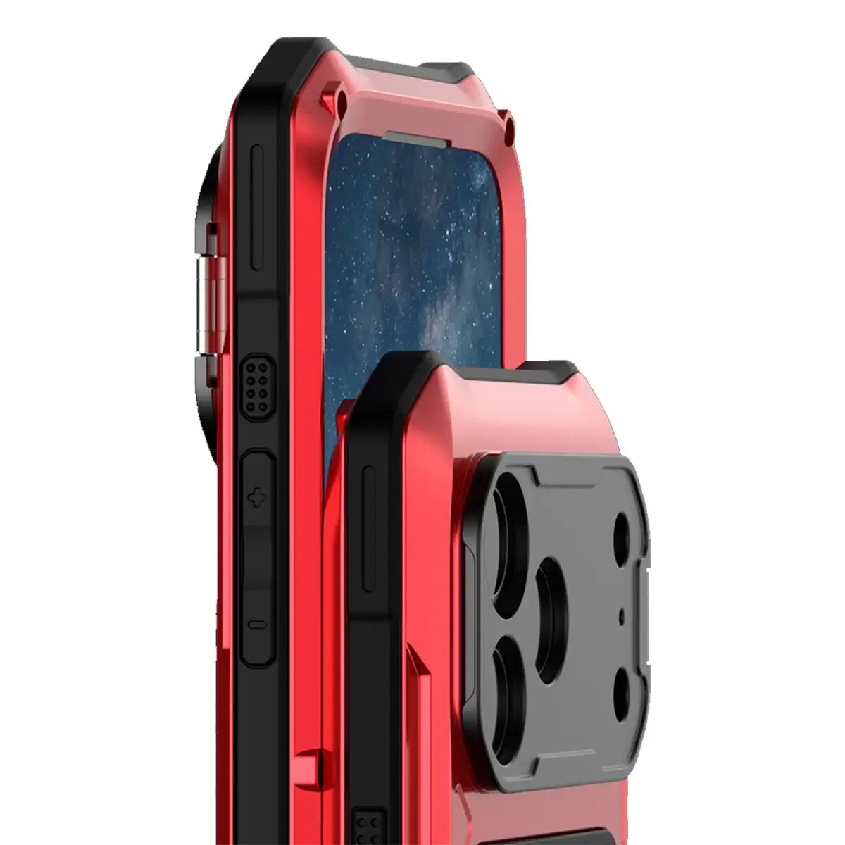 Buy Military Grade Magnetic Case for iPhone 17 Series, Full-Body Armor with Screen Protector, 360° Rotatable Kickstand & Lens Guard - Knox at Caseles-iPhone 17 Pro Max, Black