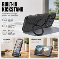 Buy IP68 Waterproof Case with MagSafe Magnetic Ring, Built-In Kickstand & 360° Full-Body Drop Protection - KRONOS at Caseles-iPhone 18 Pro Max, 