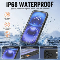 Buy IP68 Waterproof Case with MagSafe Magnetic Ring, Built-In Kickstand & 360° Full-Body Drop Protection - KRONOS at Caseles-iPhone 18 Pro Max, 