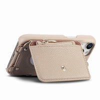 Buy Leather Crossbody Wallet Case with Mirror, Card Slots, Stand & Shockproof Shell for Google Pixel - Kylie at Caseles-Google Pixel 9 Pro XL, Black