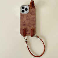Buy 3D Cartoon Labubu Plush Flannel Phone Case for iPhone with Strap - Labubu at Caseles-iPhone 16 Pro Max, 