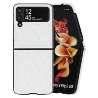 Buy Skin-Touch Leather Flip Case for Galaxy Z Flip, 360° Slim Full Protection Cover , Lanie at Caseles-Samsung Galaxy Z Flip 7, Black