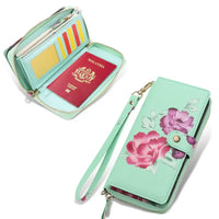 Buy 2-in-1 Floral Armor for Galaxy S: 15 Card Slots, Anti-Spy Shield, RFID Protection & MagSafe - Lana at Caseles-Samsung Galaxy S26 Ultra, Black