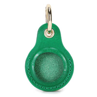 Buy Apple AirTag protective cover first layer cowhide pet anti-lost keychain positioning tracker leather case at Caseles-lea-atag-green, 