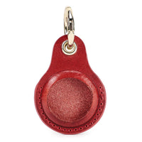 Buy Apple AirTag protective cover first layer cowhide pet anti-lost keychain positioning tracker leather case at Caseles-lea-atag-red, 