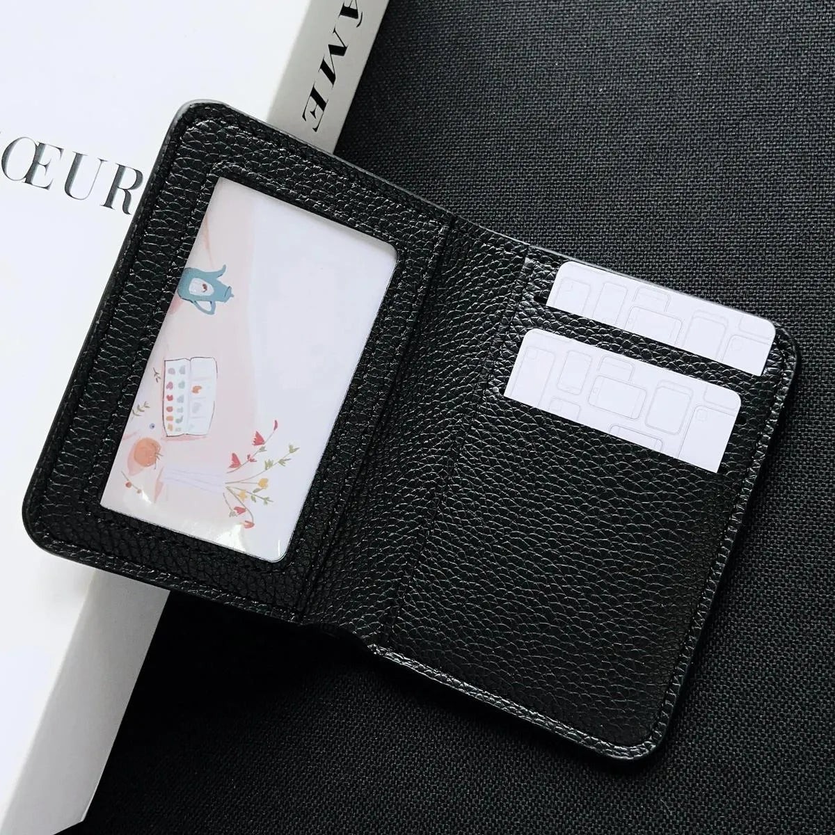 Buy Chrome Hearts Black Leather Wallet for Men with Card Slots, Zipper Coin Pocket & Snap Closure - LEATHER EMBOSSED WALLET at Caseles-Style 1, 