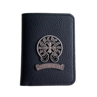 Buy Chrome Hearts Black Leather Wallet for Men with Card Slots, Zipper Coin Pocket & Snap Closure - LEATHER EMBOSSED WALLET at Caseles-Style 2, 