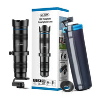 Buy HD 36X Metal Telephoto Monocular Lens with Tripod, Optical Zoom Phone Lens for Smartphones - PhoneKam Lens Pro suite at Caseles-Lens + Tripod, 