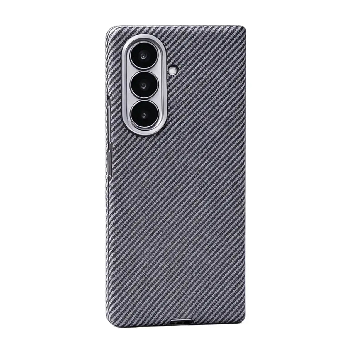 Buy Slim carbon fiber texture case for Galaxy Z Fold 8. Built-in screen protector & strong magnets for MagSafe charging. Precise fit, zero bulk. - LEO at Caseles-Samsung Galaxy Z Fold 8 Ultra, Gray