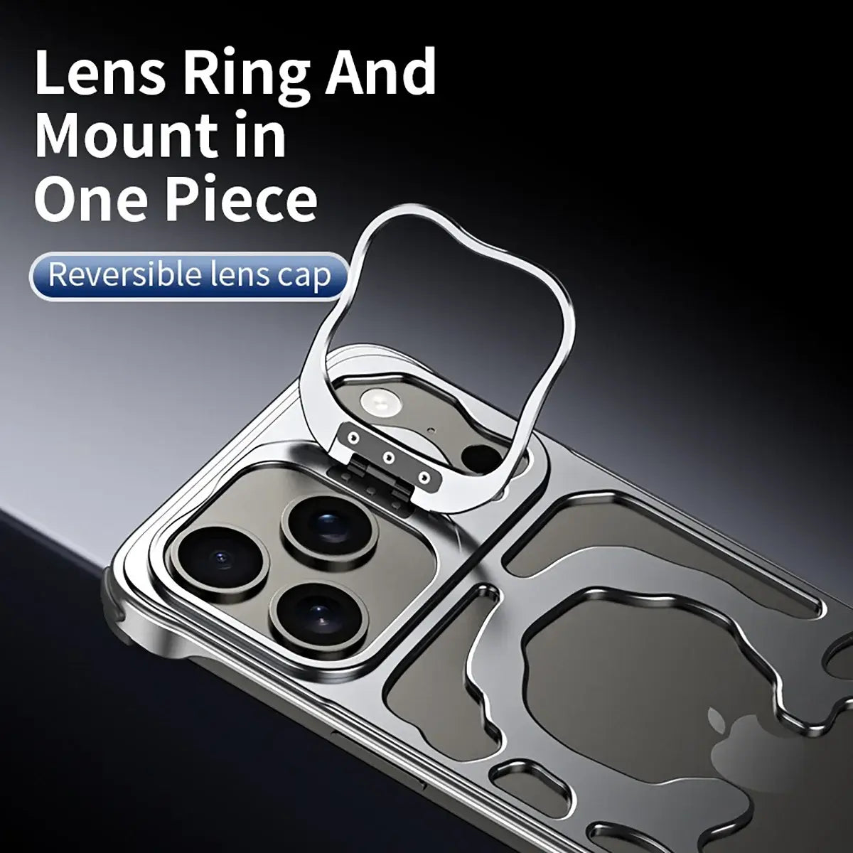 Buy Luxury Metal Case with Magnetic Lens Ring & Stand, Seamlessly Integrates with MagSafe, Shockproof & Enhanced Cooling - Levi at Caseles-iPhone 17 Pro Max, Orange