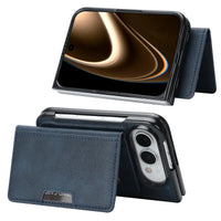 Buy Detachable Magnetic Wallet & Slim Cover with Kickstand Function, 5 Card Slots, High-End PU Leather & Strong MagSafe Adsorption for iPhone Duo - LORN at Caseles-iPhone Duo, Black