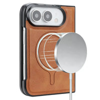 Buy Detachable Magnetic Wallet & Slim Cover with Kickstand Function, 5 Card Slots, High-End PU Leather & Strong MagSafe Adsorption for iPhone Duo - LORN at Caseles-iPhone Duo, Black