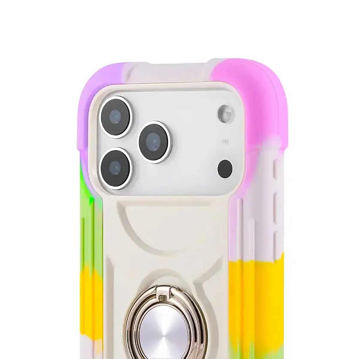 Buy Luxury Cute Phone Case, Shockproof Protective Cover, with Ring Stand,Louay at Caseles-iPhone 17 Pro Max, Louay-Pink
