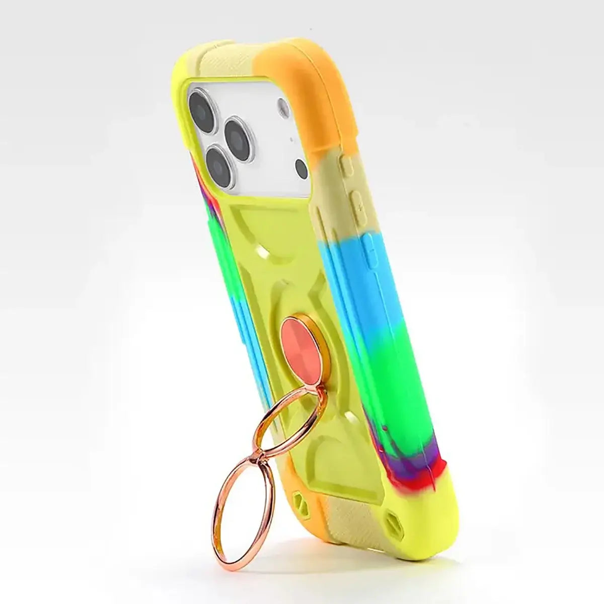 Buy Luxury Cute Phone Case, Shockproof Protective Cover, with Ring Stand,Louay at Caseles-iPhone 17 Pro Max, Louay-Pink