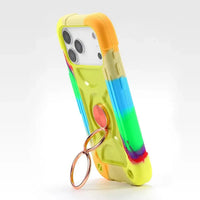 Buy Luxury Cute Phone Case, Shockproof Protective Cover, with Ring Stand,Louay at Caseles-iPhone 17 Pro Max, Louay-Pink