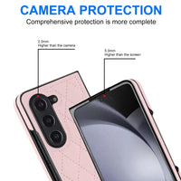 Buy Slim PU Leather Case for Galaxy Z Fold, Lightweight Shockproof Hard Cover, Minimalist Business Style , LYNE at Caseles-Samsung Galaxy Z Fold 7, Black