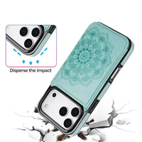 Buy Classic Wallet Phone Case, Credit Card Holder, Leather, Double Magnetic Buttons, Shockproof Case,Maddox at Caseles-iPhone 17 Pro Max, Maddox-Blue