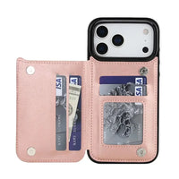 Buy Classic Wallet Phone Case, Credit Card Holder, Leather, Double Magnetic Buttons, Shockproof Case,Maddox at Caseles-iPhone 17 Pro Max, Maddox-Blue