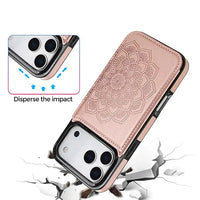 Buy Classic Wallet Phone Case, Credit Card Holder, Leather, Double Magnetic Buttons, Shockproof Case,Maddox at Caseles-iPhone 17 Pro Max, Maddox-Blue