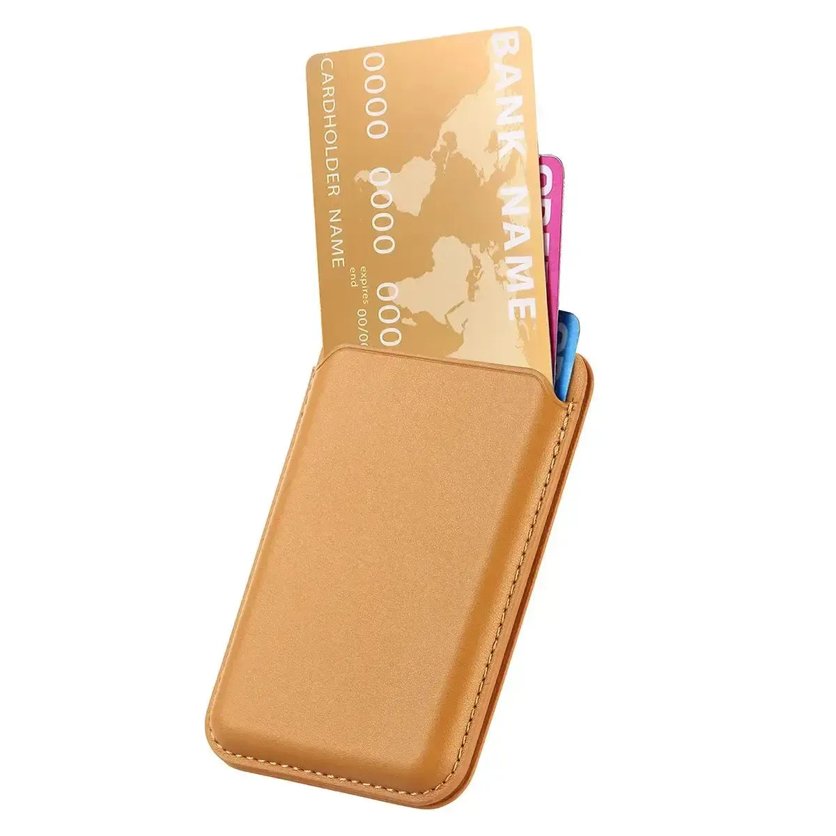 Buy MagSafe Slim Magnetic Wallet for iPhone, 3-Card Holder with Grip & Stand - MAGSAFE MAGNETIC CARD HOLDER FOR IPHONE at Caseles-Black, 