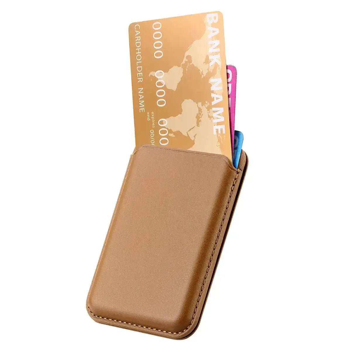 Buy MagSafe Slim Magnetic Wallet for iPhone, 3-Card Holder with Grip & Stand - MAGSAFE MAGNETIC CARD HOLDER FOR IPHONE at Caseles-Black, 